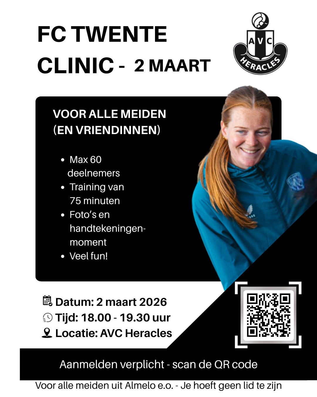 Clinic FC Twente Vrouwen en introductie ‘Fluitje Veilig’